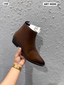 Handmade Formal Leather Zip Boots (5)