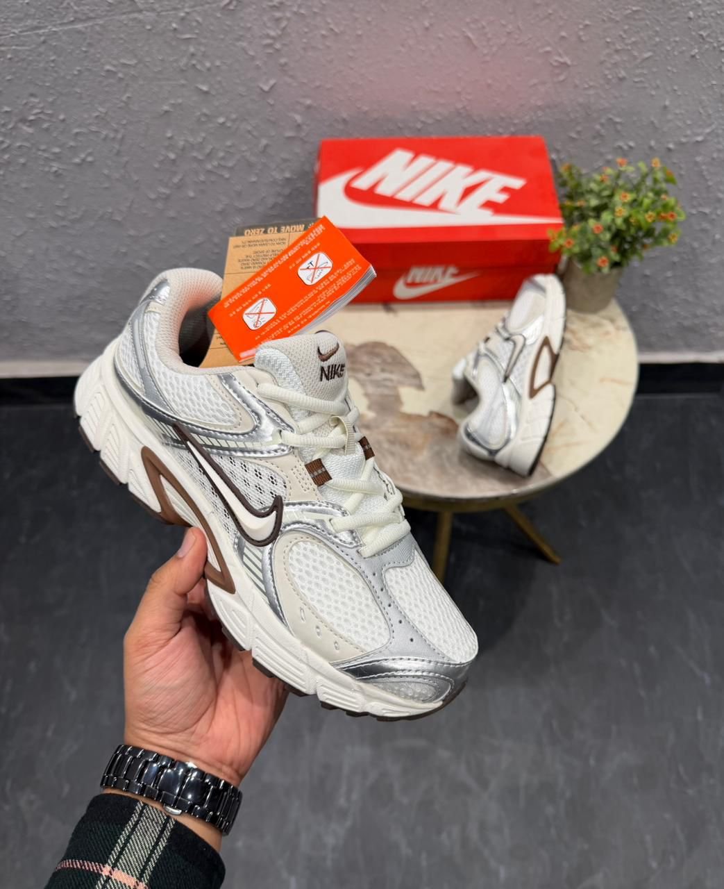 Performance V5 RNR Metallic Beige Sneakers (3) Performance V5 RNR Metallic Beige Sneakers (3)