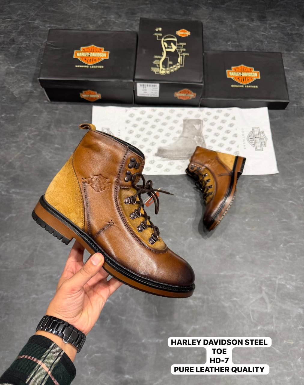 Steel Toe Work Boots HD-7 Premium (1) Steel Toe Work Boots HD-7 Premium (1)