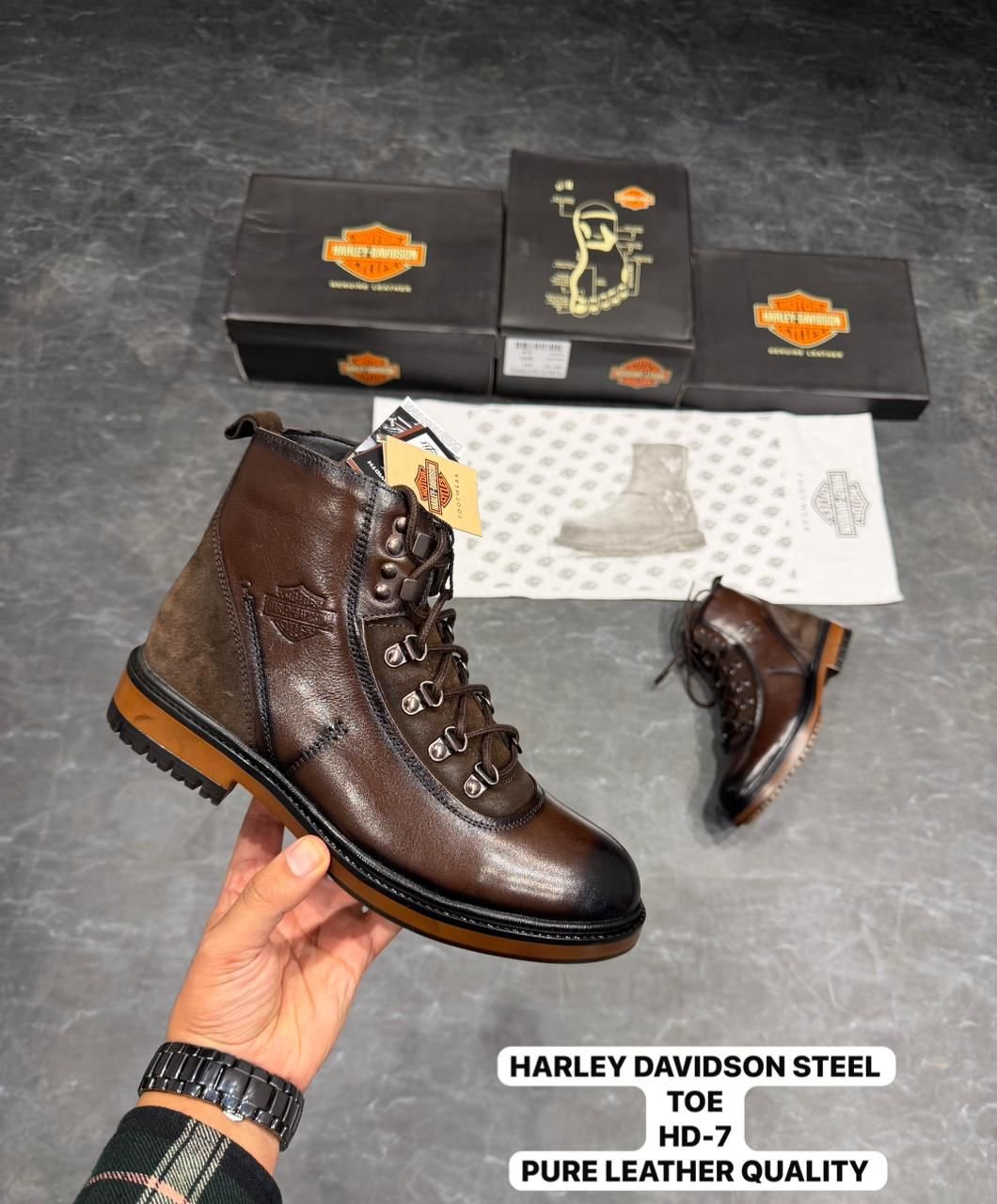 Steel Toe Work Boots HD-7 Premium (2) Steel Toe Work Boots HD-7 Premium (2)