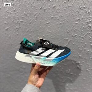 Adios Berlin Black Silver Blue Racing Shoes (2)