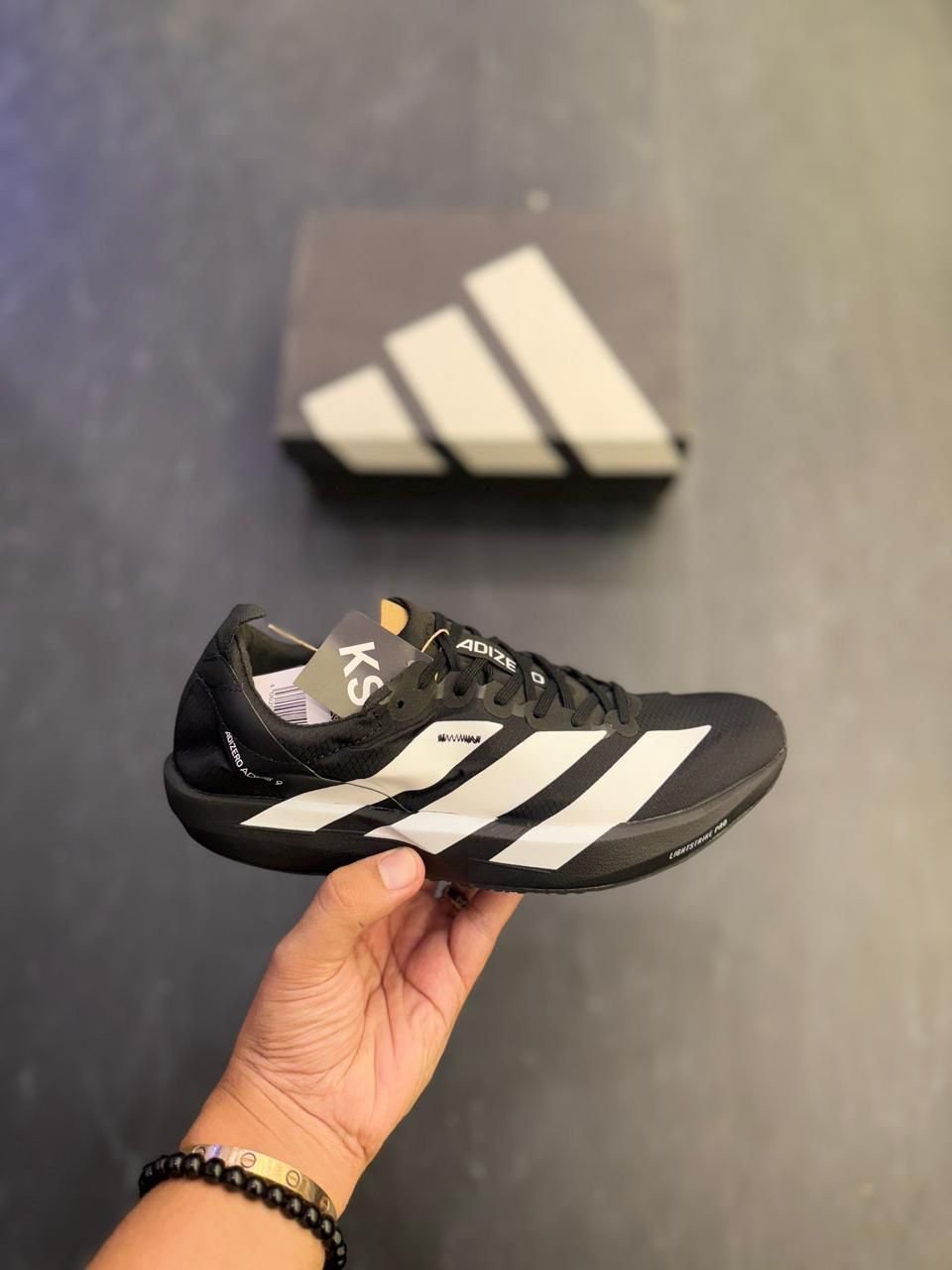 Adizero Adios 9 Black Speed Racing Shoes (3)