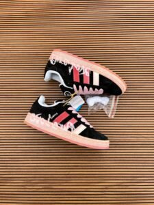 Campus Girls Black Pink Classic Low-Top Casual Sneakers (2)