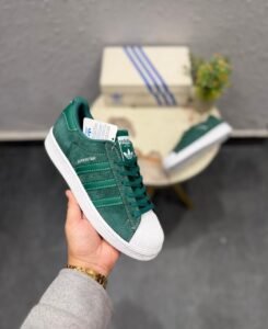 Superstar Dark Green Premium Classic Athletic Sneakers (2)