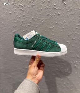 Superstar Dark Green Premium Classic Athletic Sneakers (4)