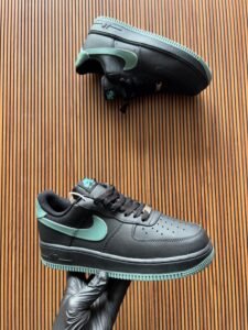 Airforce 1 Black Green Sneakers – Vintage Premium Street Style (1)