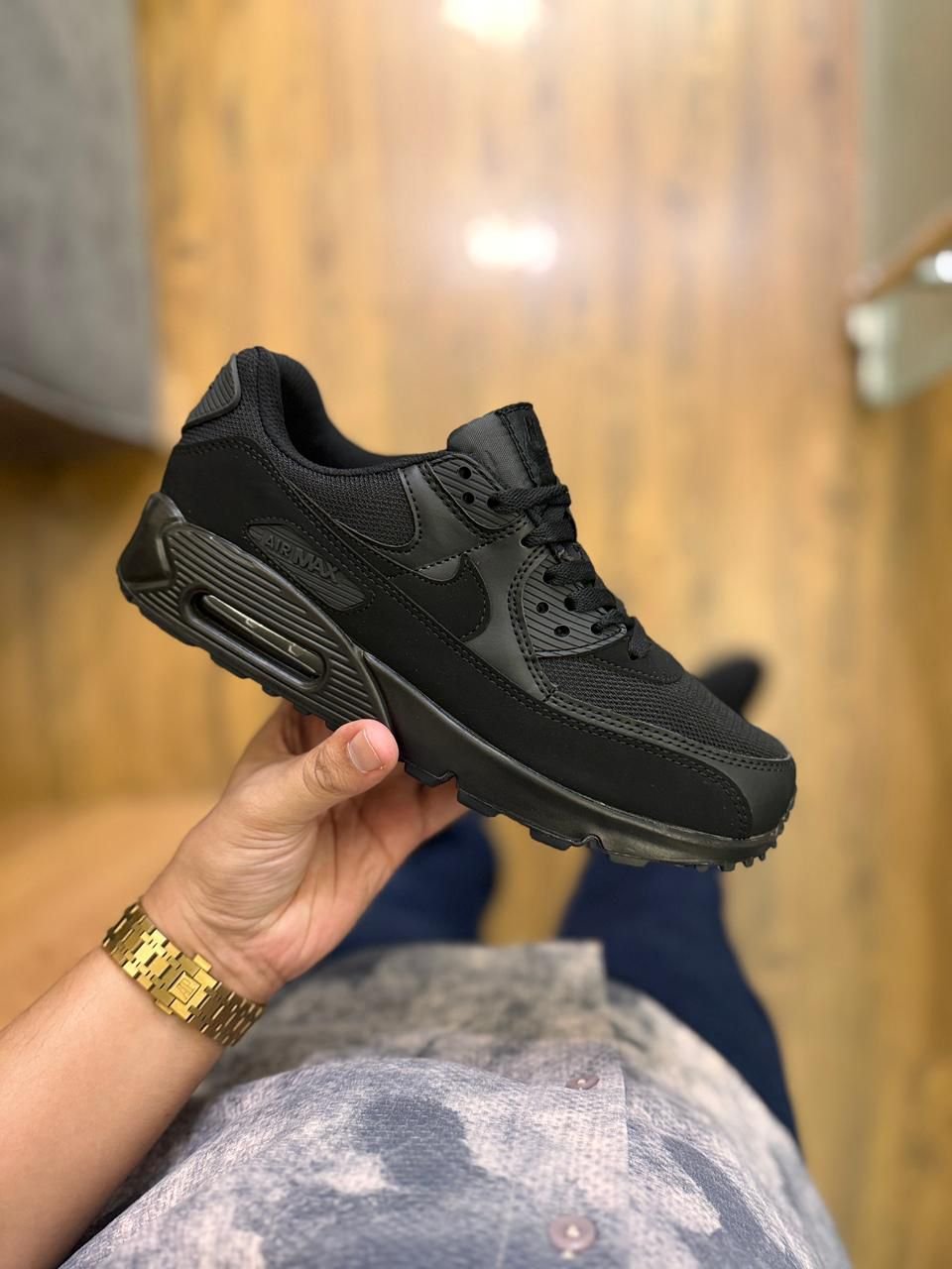 Airmax 90 Triple Black Sneakers – Clean Street Essential (3)