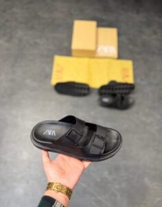 Double Strap Men’s Mules – Minimal Premium Slip-On Style (4)