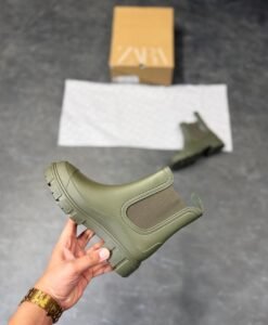 Green Chelsea Boots for Girls – Modern Store Style Essential (1)