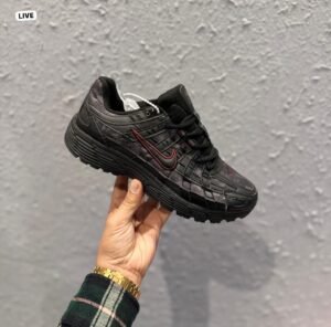 P-6000 Black Maroon Sneakers – Sporty Street Trainers (4)