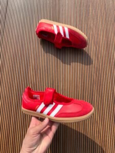 Samba Jane Girls Sneakers – Red & Black Classic Style (2)