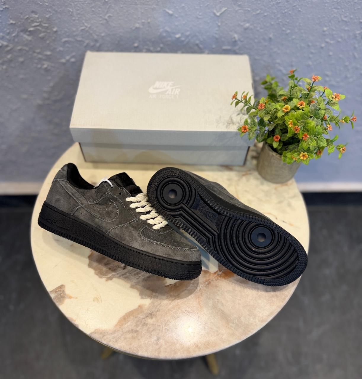 Airforce Charcoal Grey Sneakers – Bold Street Style Edition