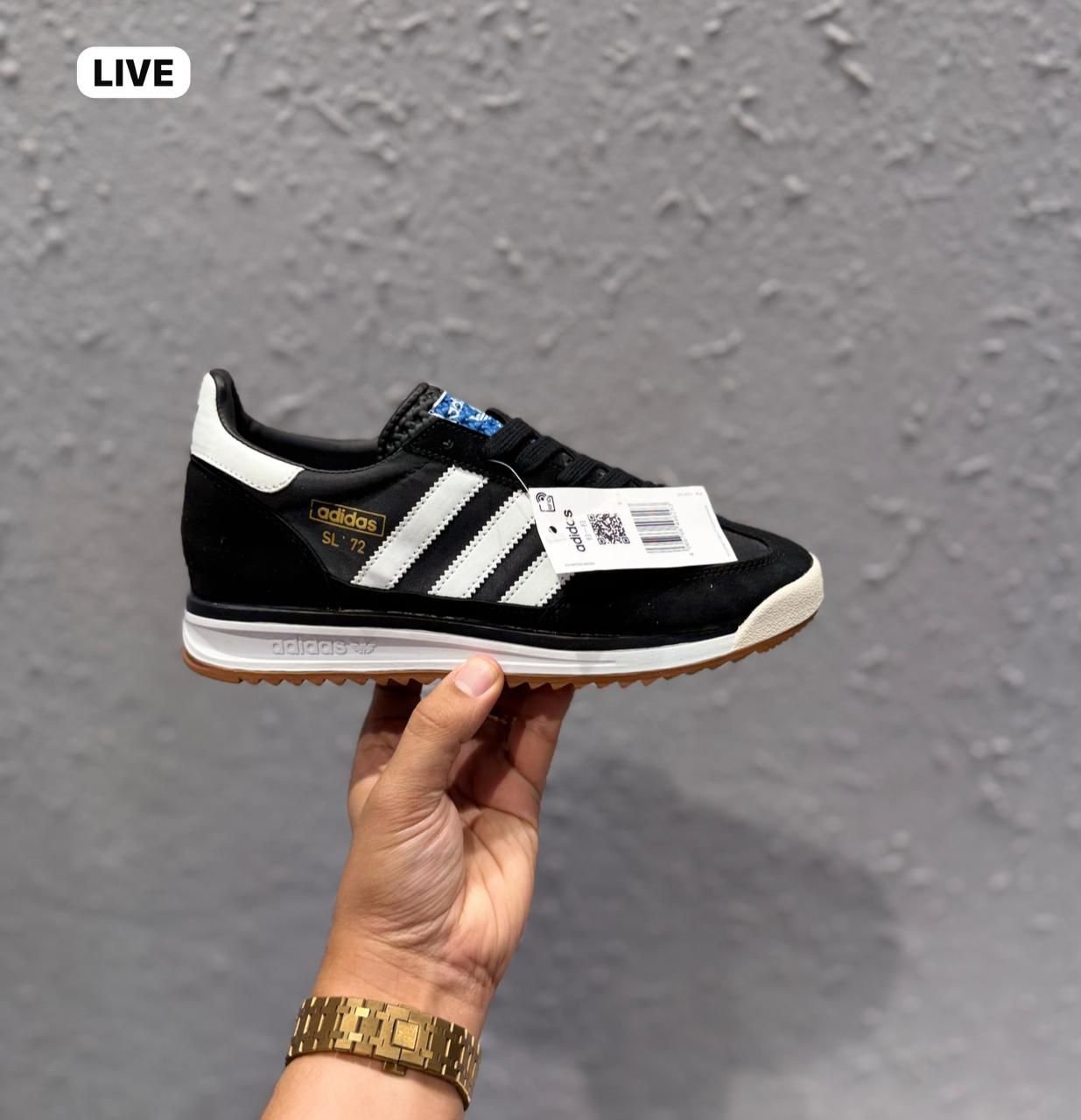 SL 72 Black Sneakers – Classic Retro Street Style