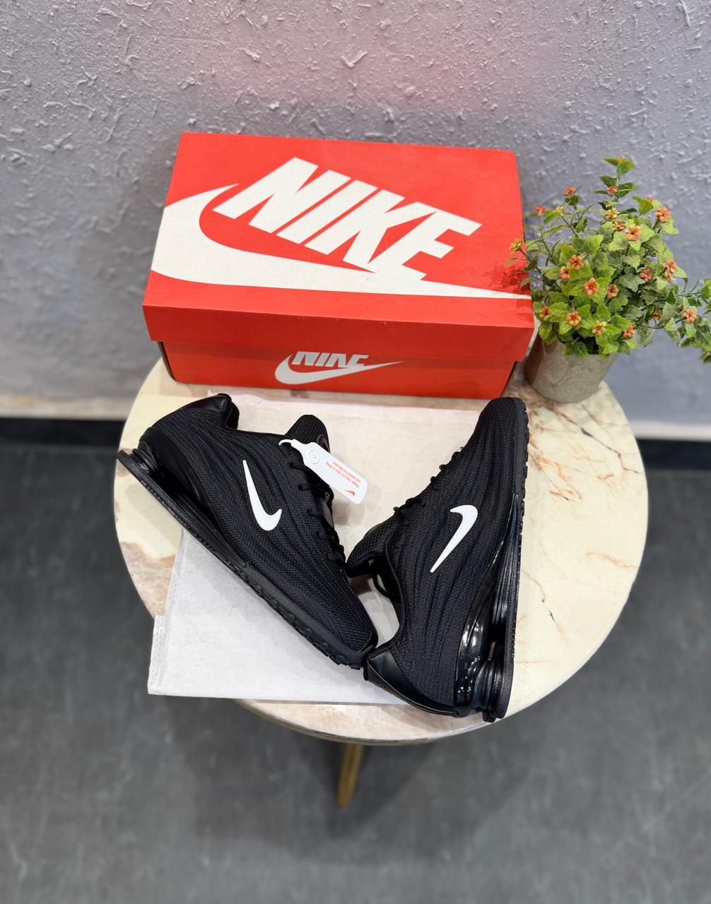 Shox Z Reimagined Black White Sneakers – Futuristic Street Runner