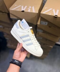 Superstar White Grey Sneakers – Classic Street Style Edition